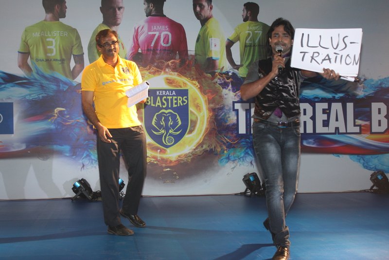 mentalist show for kerala blasters team in kochi by Aladin